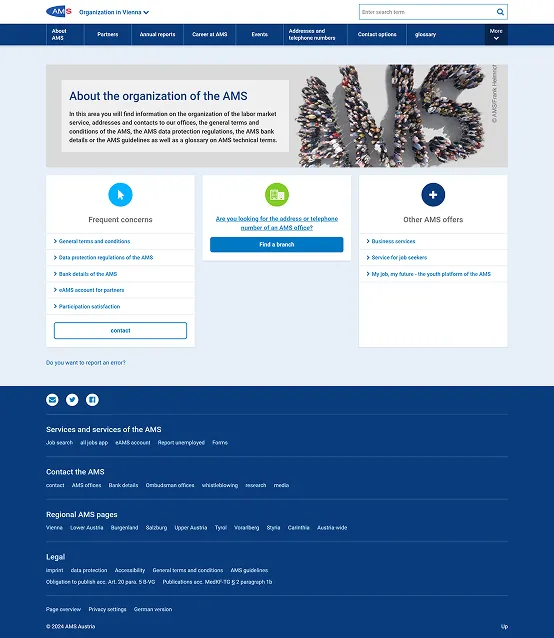 Screenshot of AMS.at